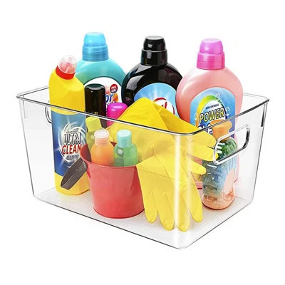 Clear Plastic Storage Bins, Pantry Organizers And Storage Or Kitchen Organization And Storage Containers Bins For Organizing, Fridge, Freezer, Bathroo | Wayfair North America