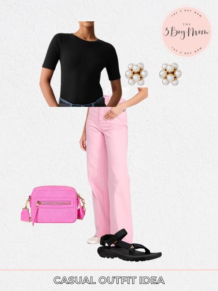Casual outfit idea

Pink pants, pink denim, black sandals, black top, pearl earrings, pink purse, summer outfit, spring outfit 

#LTKmidsize #LTKfindsunder100 #LTKfindsunder50