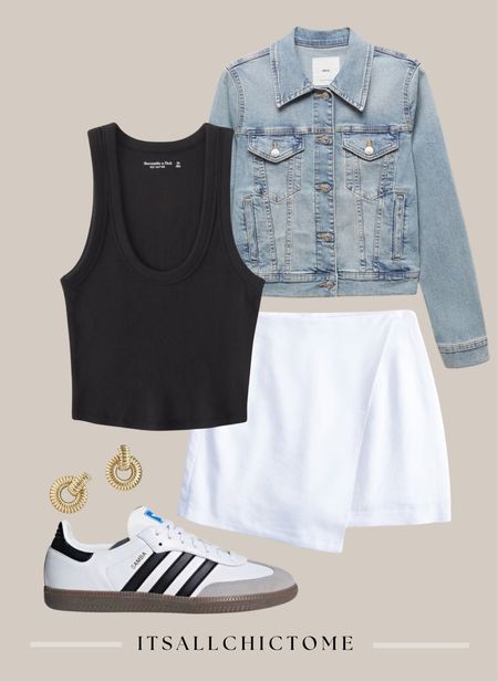 Style a white linen skort with me! Capsule wardrobe, European summer, adidas sambas 

#LTKstyletip