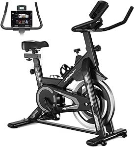 Exercise Bike-Indoor Cycling Bike Stationary for Home,Spin bike With Comfortable Seat Cushion and... | Amazon (US)