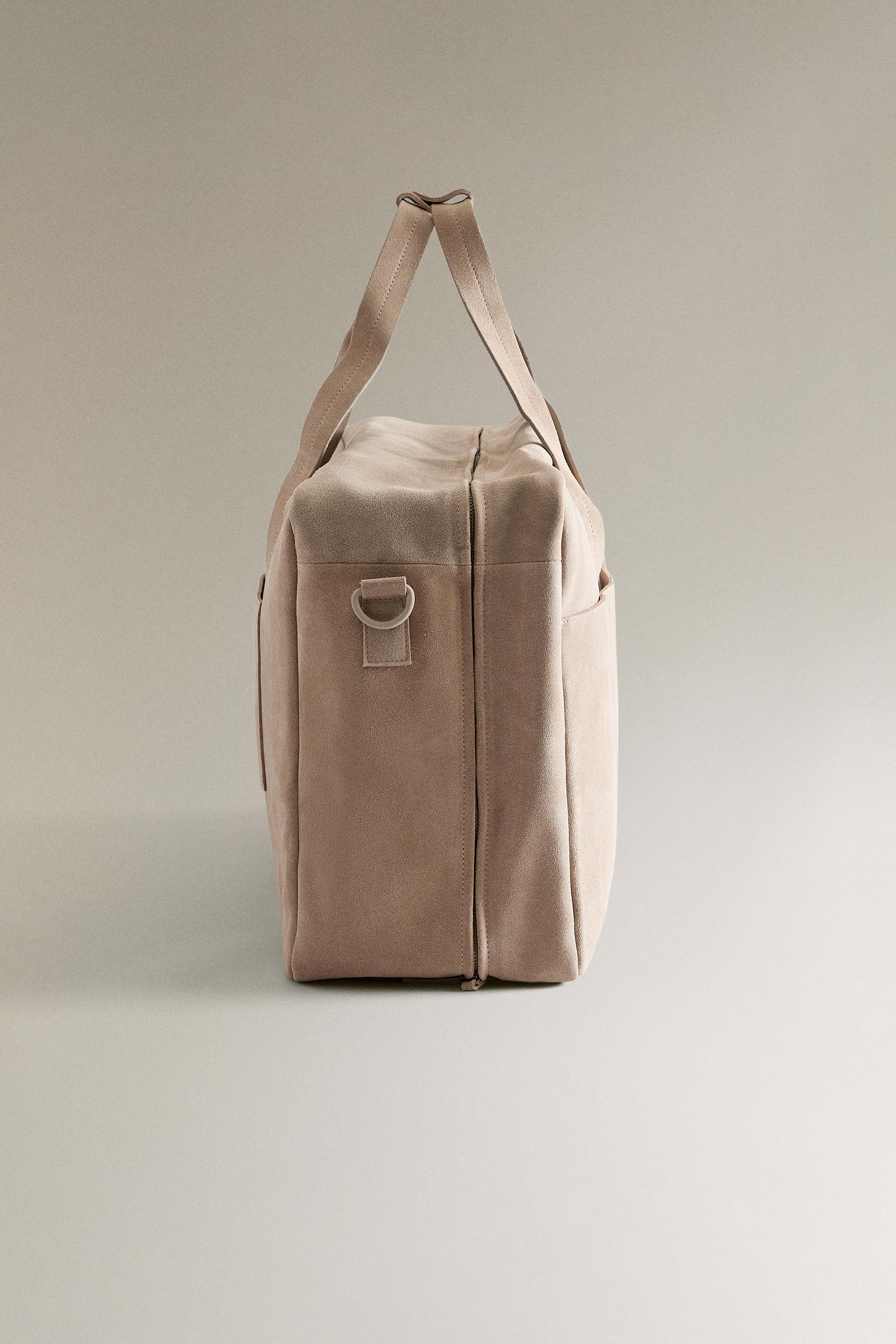 SPLIT SUEDE TRAVEL BAG | Zara US