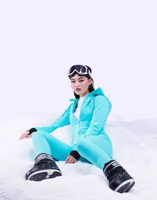 ASOS 4505 ski belted ski suit with skinny leg and hood | ASOS (Global)
