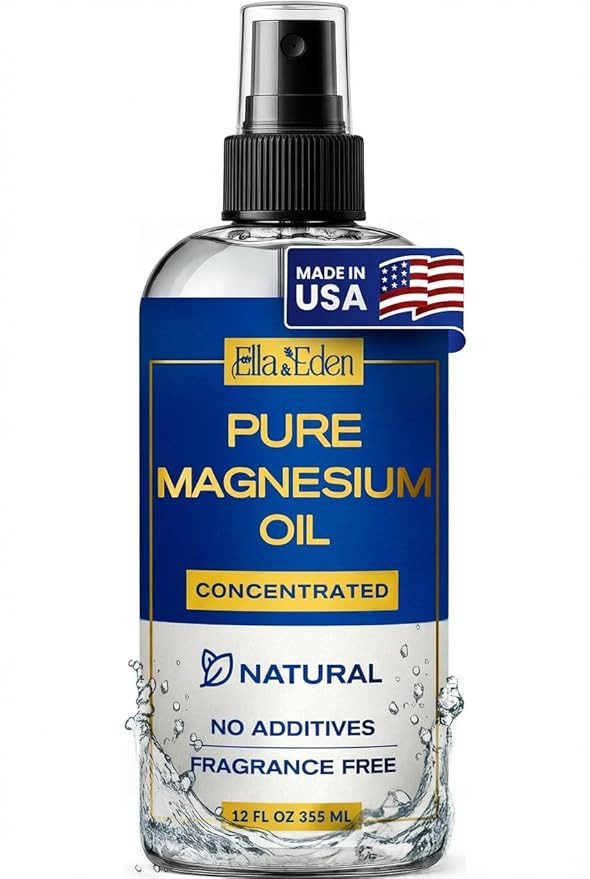 Ella & Eden Pure Magnesium Oil Spray - 12oz Topical Magnesium for Feet, Sleep, Muscle Relaxation,... | Amazon (US)