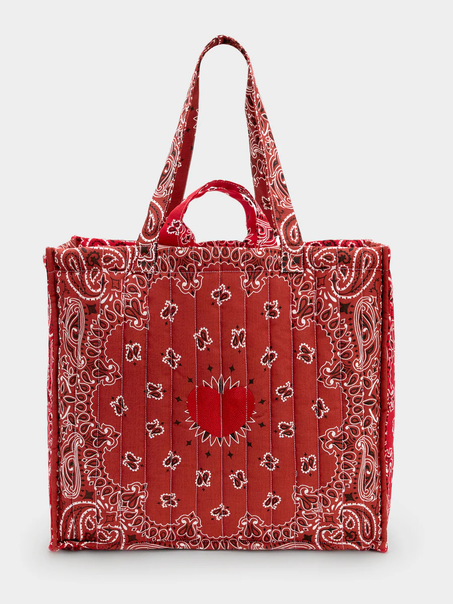 Call It By Your Name Maxi Quilted Cabas Tote Bag | Saint Bernard