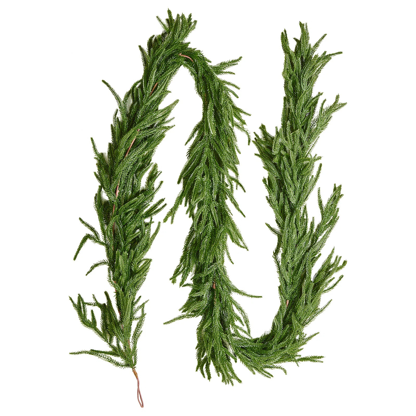 Faux Norfolk Christmas Garland Artificial Greenery Xmas Decor for Fireplace | Wayfair North America