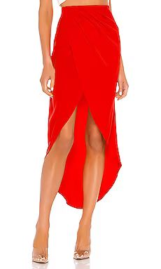 superdown Arielle Slit Maxi Skirt in Red from Revolve.com | Revolve Clothing (Global)