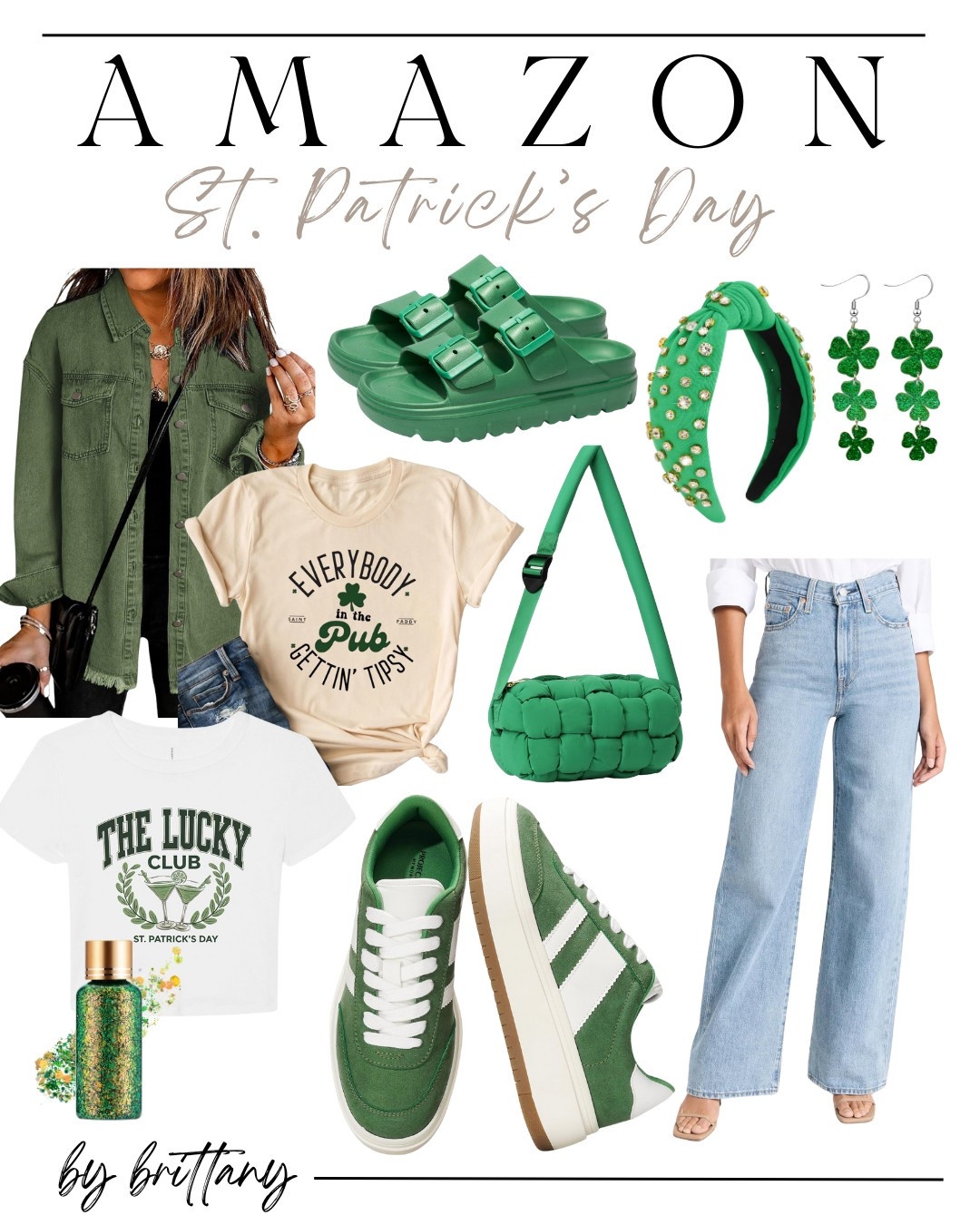 Another super cute Women’s St. Patrick’s Day outfit from Amazon. Grab them today and be set for this weekend’s shenanigans! 💚🍀

#LTKStyleTip #LTKSeasonal #LTKFindsUnder50