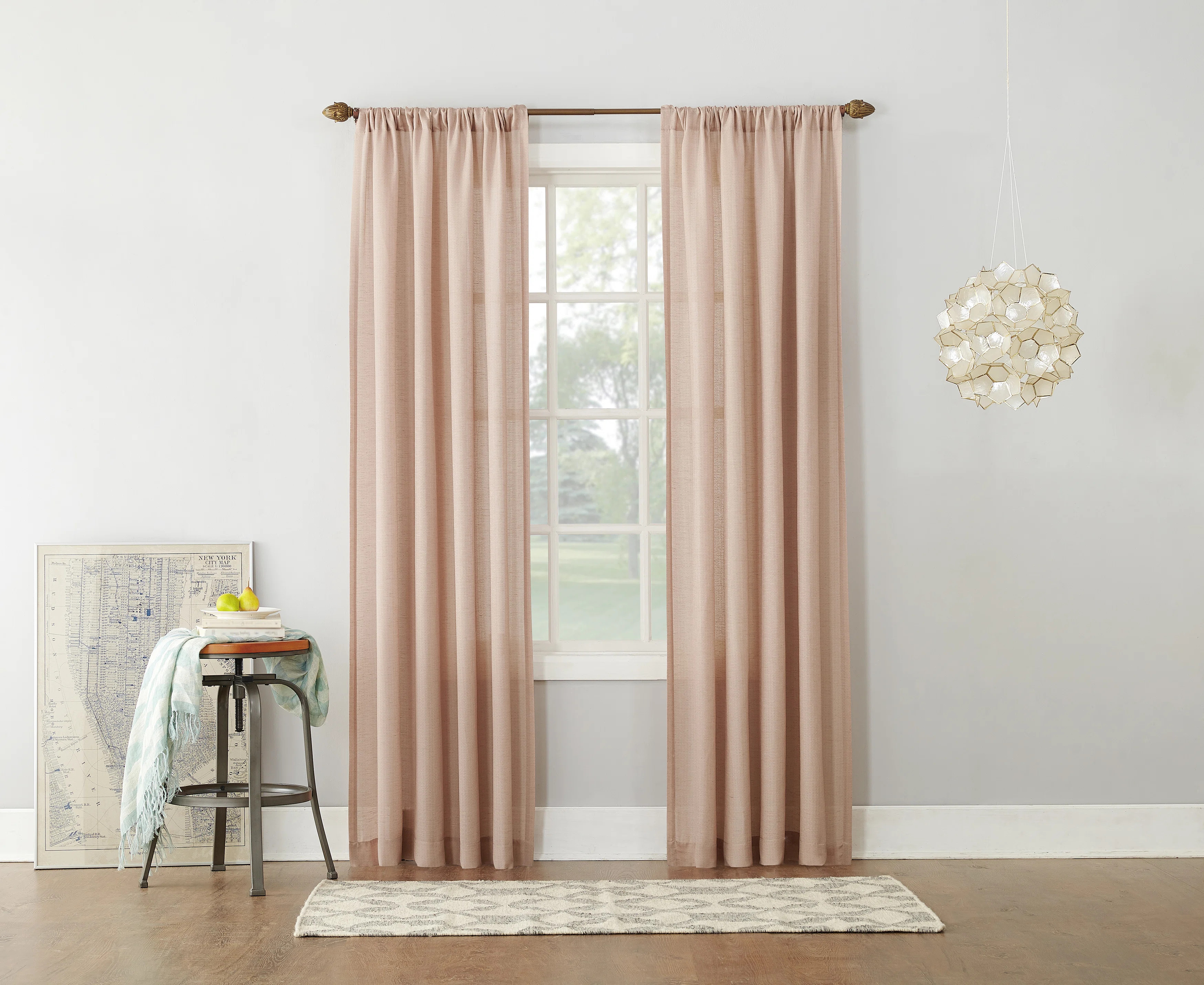 Wayfair Basics® Wayfair Basics® Berwick Linen Blend Semi-Sheer Rod Pocket Curtain Panel | Wayfa... | Wayfair North America