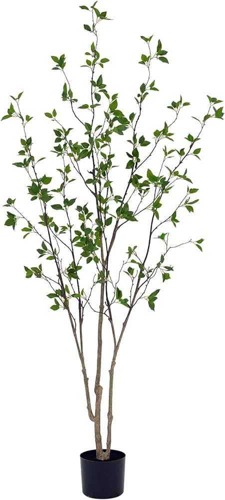 Artificial Tree 6FT, Minimalist Citrus Tree Fake Plants Potted Faux Plants Indoor for Home Office... | Amazon (US)