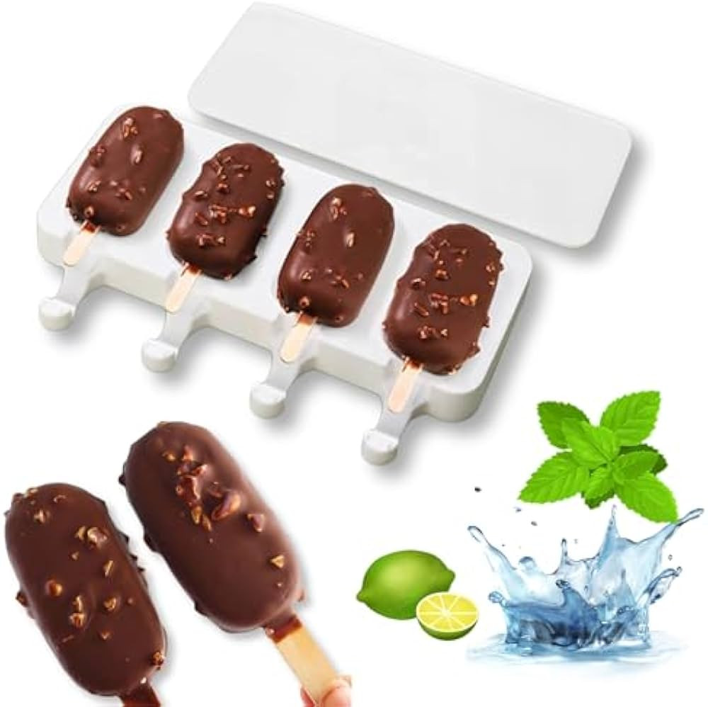 Popsicle Molds Classic Ice Pop Molds Tray With Sticks,Easy-Release,Popsicle Makers, Homemade Ice ... | Amazon (US)