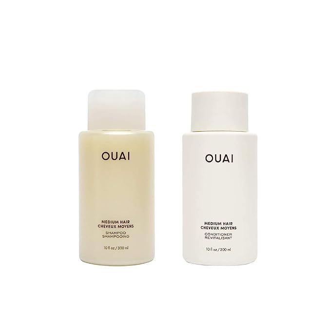 OUAI Medium Shampoo + Conditioner Set. Free from Sulfates. 10 oz Each. | Amazon (US)