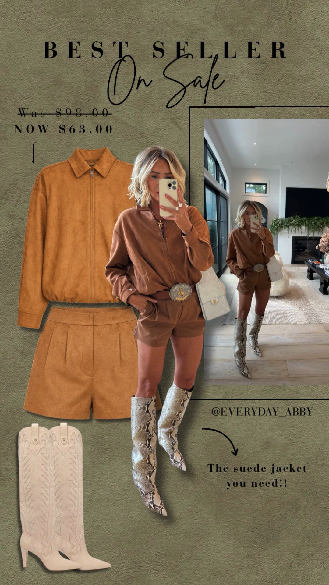 This jacket from last fall is on SALE and still so good!! 🙌 I paired it with the matching shorts, but it would be just as cute with your favorite jeans for fall 🤎

#LTKootd #LTKSeasonal #LTKgrwm