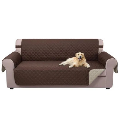 Reversible Sofa Cover Couch Cover For Dogs With Elastic Straps Water Repellent Furniture Protector For Pets Couch Cover For 3 Cushion Couch (Sofa, Cof | Wayfair North America
