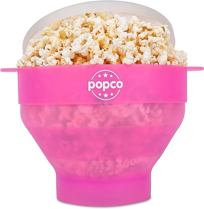 The Original Popco Silicone Microwave Popcorn Popper with Handles, Silicone Popcorn Maker, Collap... | Amazon (US)