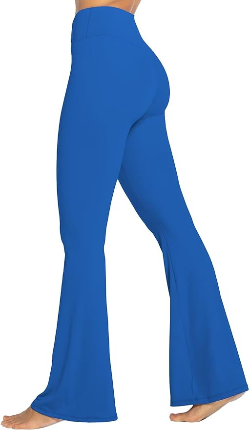 Sunzel Womens Flare Leggings with Tummy Control Crossover Waist and Wide Leg | Amazon (US)