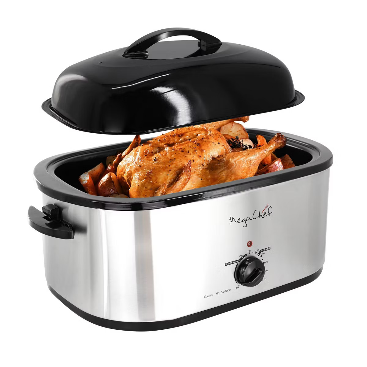 MegaChef 22 Quart Electric Roaster Oven with Self-Basting Lid | Target