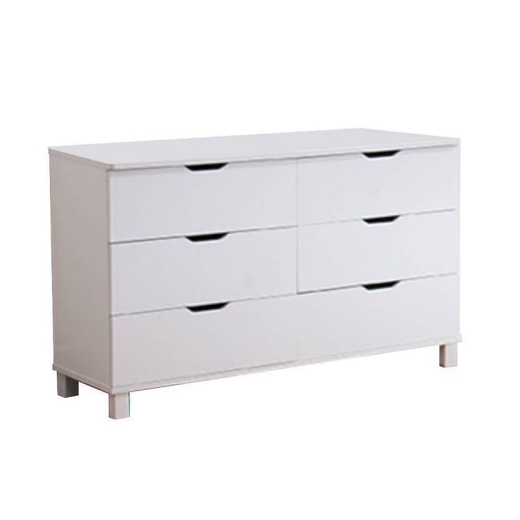 Finish Dresser with 6 Drawers White - Benzara | Target