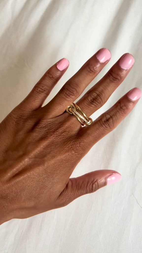 Affordable gold jewelry! Interlocked stackable ring from Pavoi from Amazon 

#LTKFindsUnder50