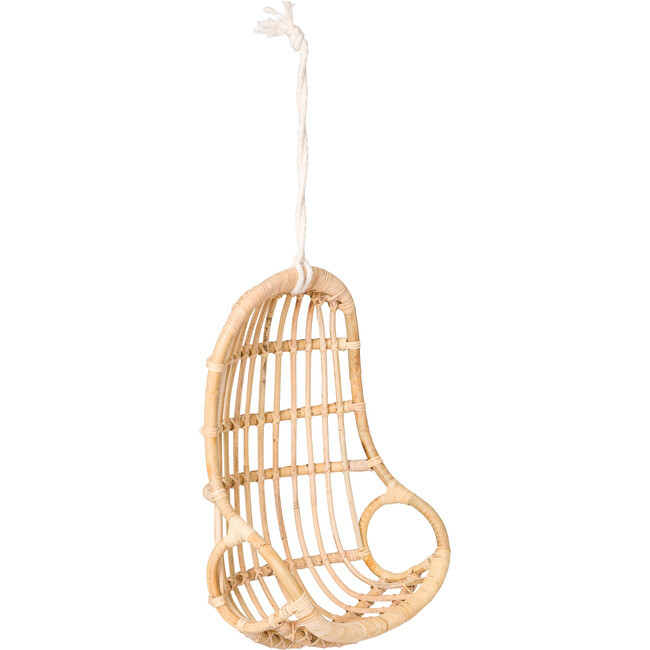 Hanging Egg Doll Chair, Natural - Kids Toys | Poppie from Maisonette | Maisonette