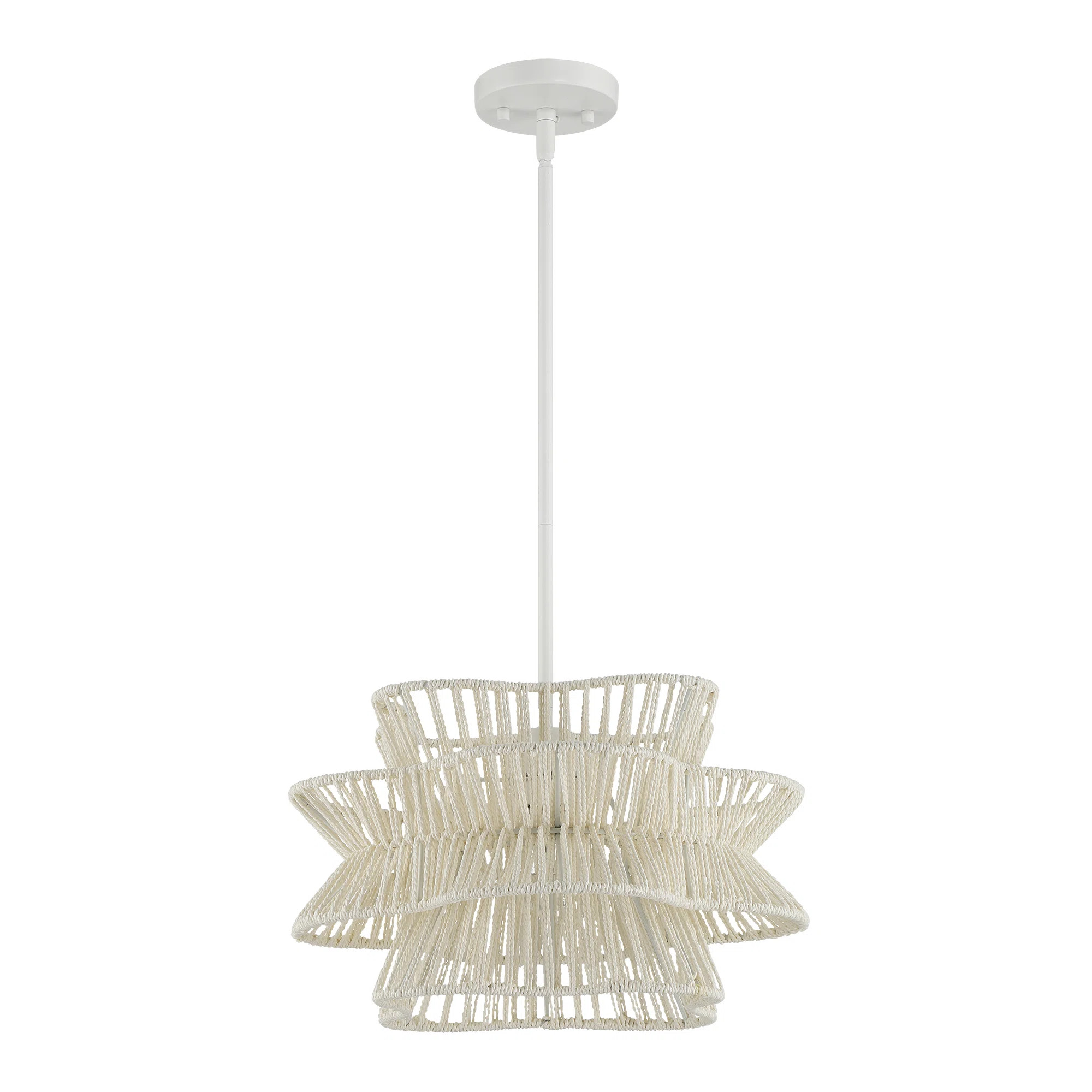 Towne 1 - Light Dimmable Woven Rope Pendant | Joss & Main