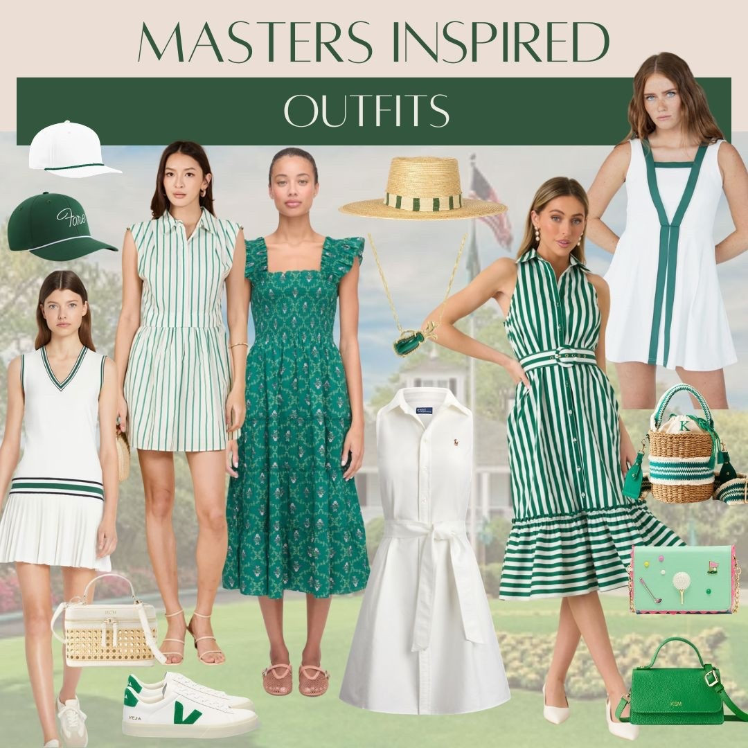 Masters inspired outfits I’m loving! #masters #golf #athleisure #dress #preppy #springoutfit #summerdress #hat #vacation 

#LTKSaleAlert #LTKootd #LTKActive
