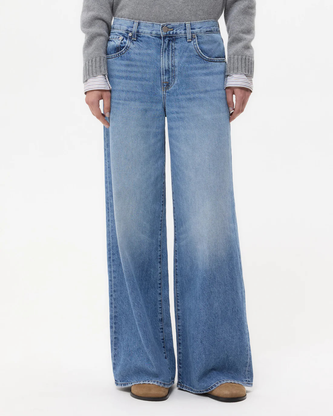 Tiny Dancer Jean in Vintage Wash Denim | TWP