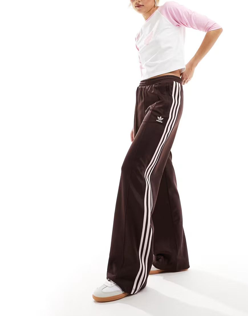 adidas Originals Classics track pants in brown and pink | ASOS (Global)