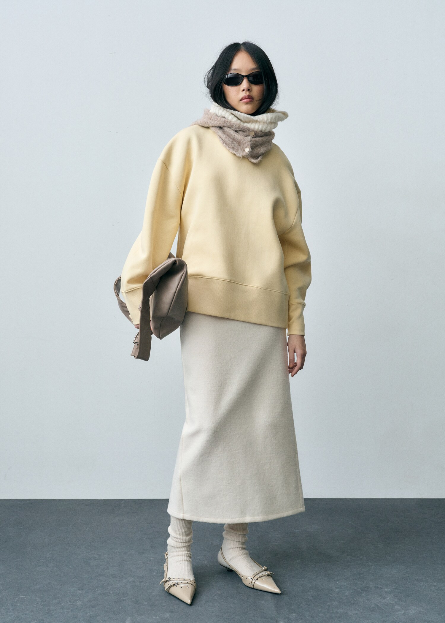 Oversize cotton sweatshirt - Women | MANGO USA | Mango (US/MX/AU)