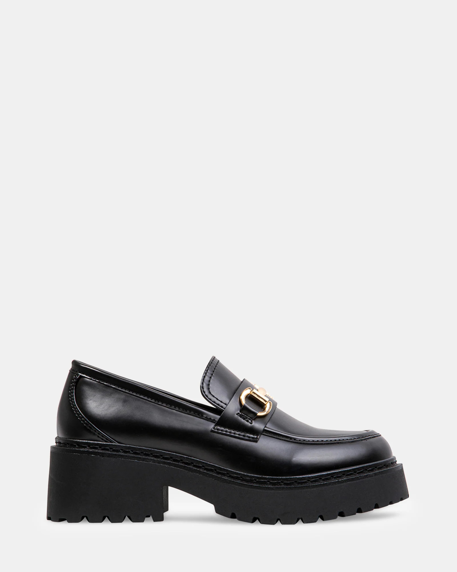 APPROACH Black Platform Loafers | Women's Designer Loafers | Steve Madden (Canada)