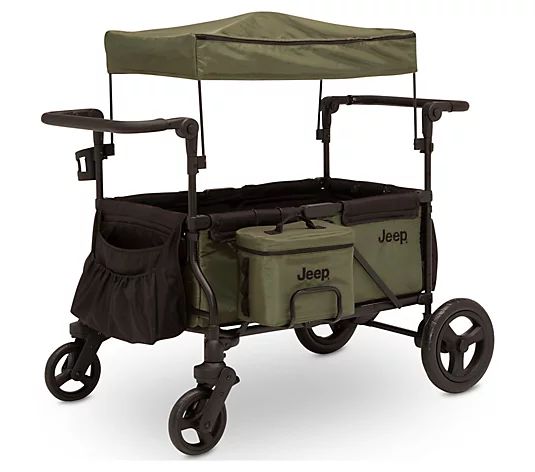 Jeep Deluxe Wrangler Wagon Stroller with Cooler Bag - QVC.com | QVC