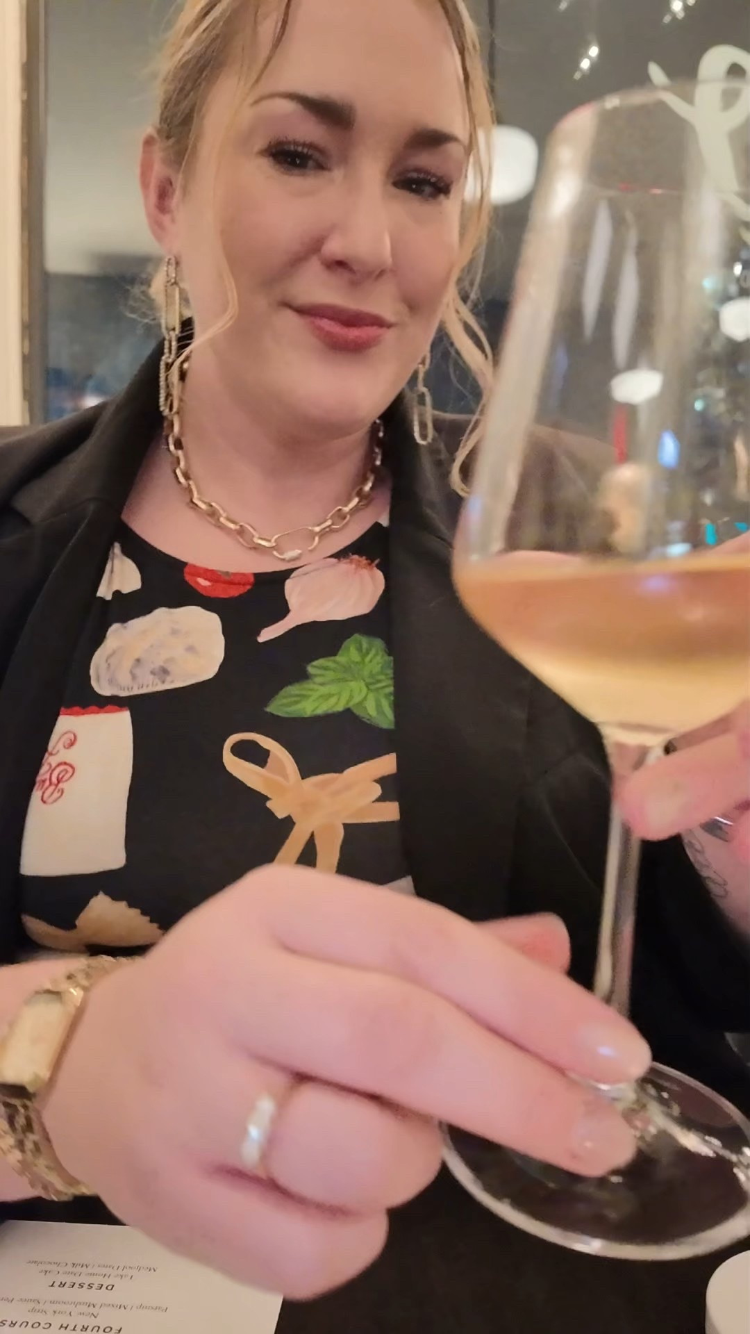Nothing like a little wine and a pasta themed shirt 🍝 Shirt linked along with the cutest little bow tie earrings to go with it! 

#LTKParties #LTKTravel #LTKPlusSize