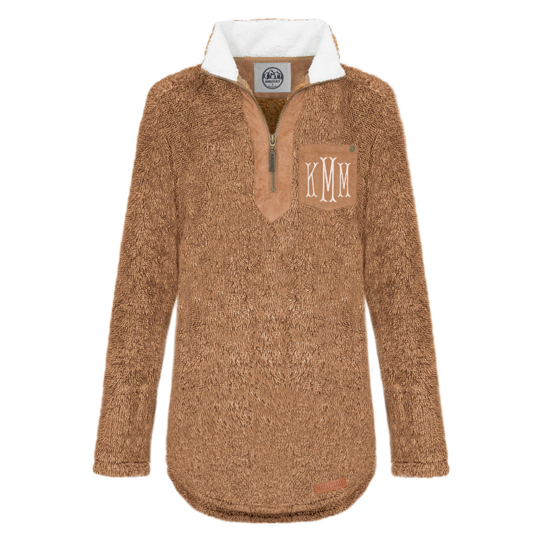 Monogrammed Sherpa Pullover Tunic | Marleylilly
