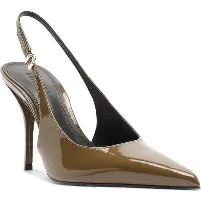 Schutz Liora Slingback Pointed Toe Pump in Sugar White at Nordstrom, Size 8.5 | Nordstrom