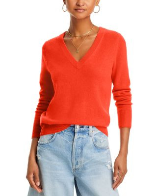 AQUAV-Neck Cashmere Sweater - Exclusive | Bloomingdale's (US)