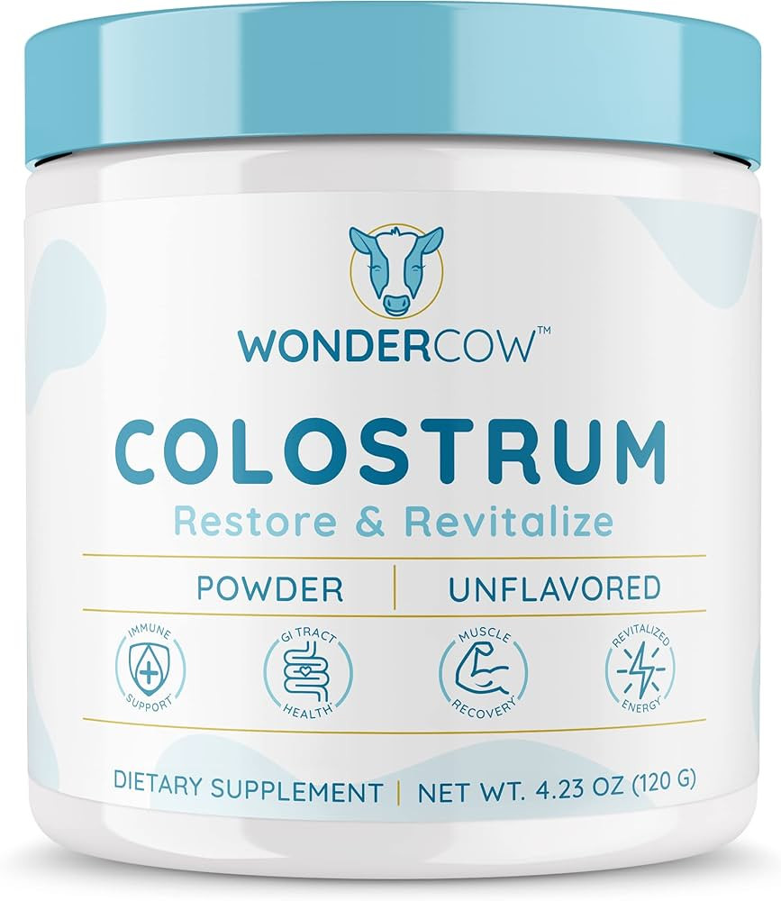 WONDERCOW Colostrum Powder Supplement for Gut Health, Immune Support, Muscle Recovery & Wellness ... | Amazon (US)