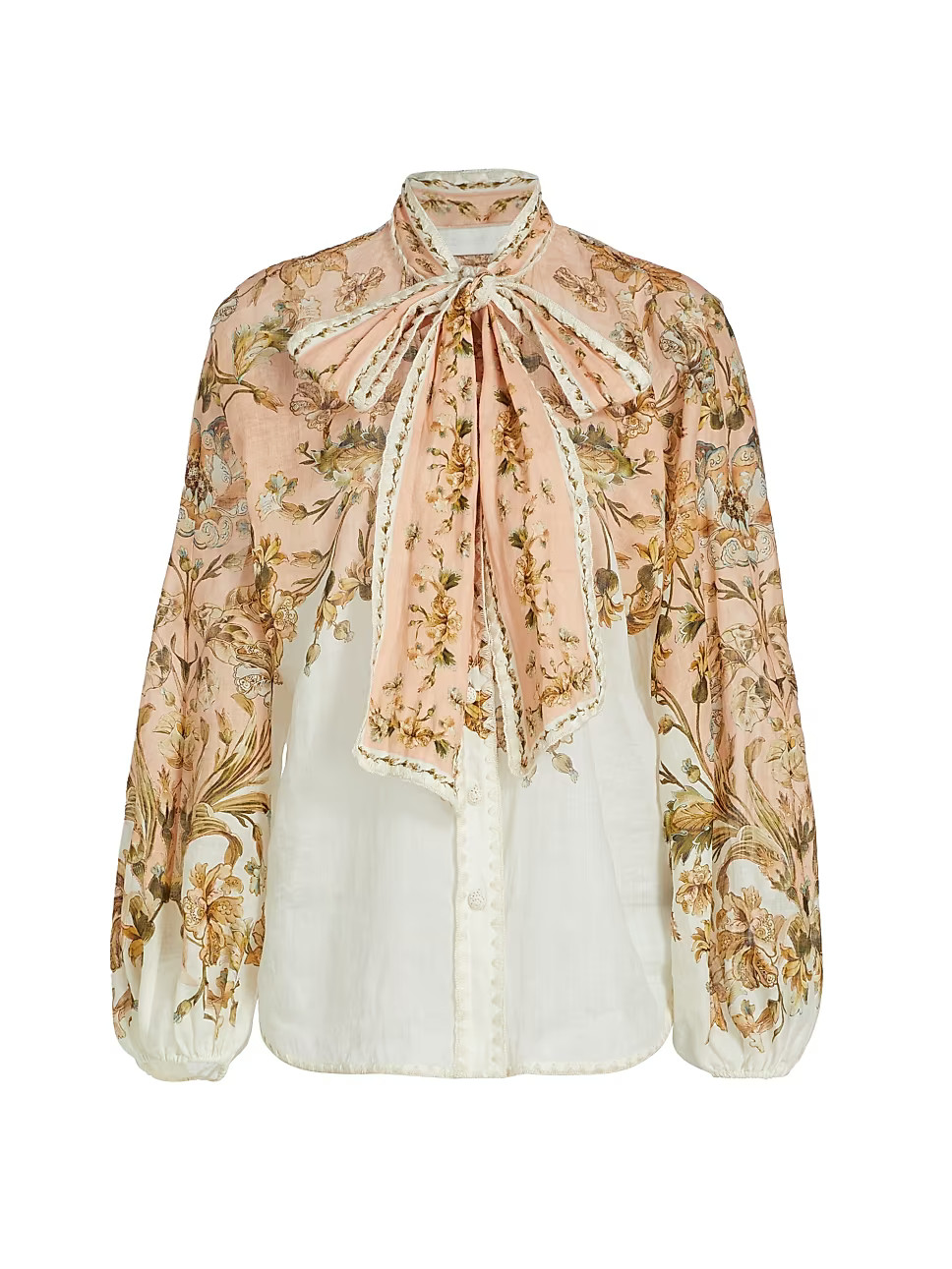 Chintz Tie-Neck Blouse | Saks Fifth Avenue