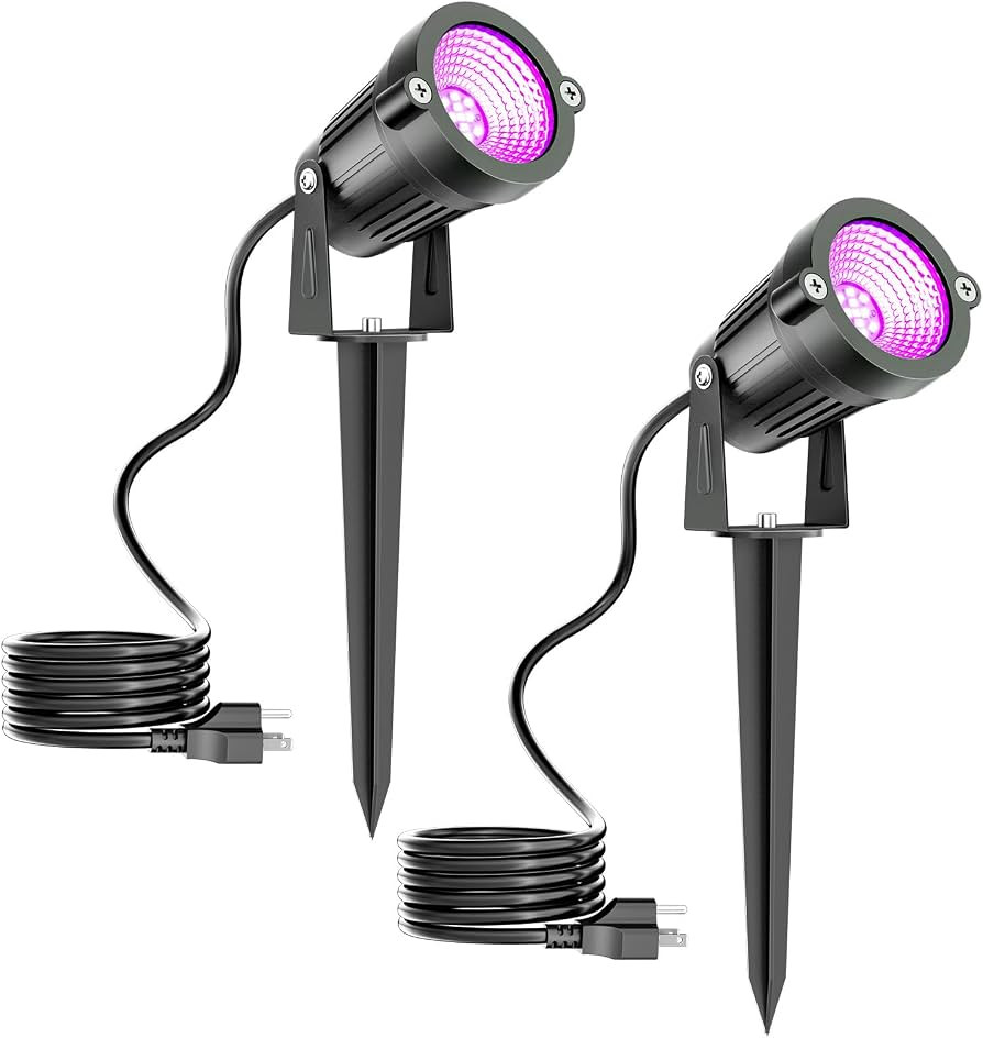 Onforu 12W Purple LED Outdoor Halloween Spotlights for Yard | Amazon (US)