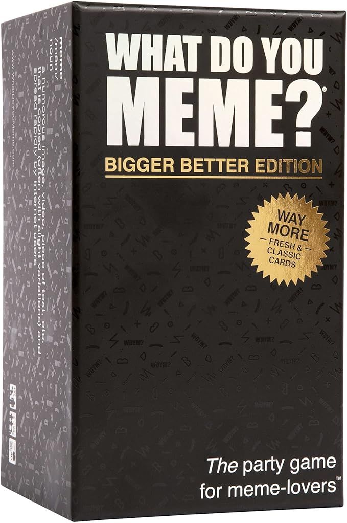 What Do You Meme? Core Game - The Hilarious Adult Party Game for Meme Lovers (Bigger Better Editi... | Amazon (US)