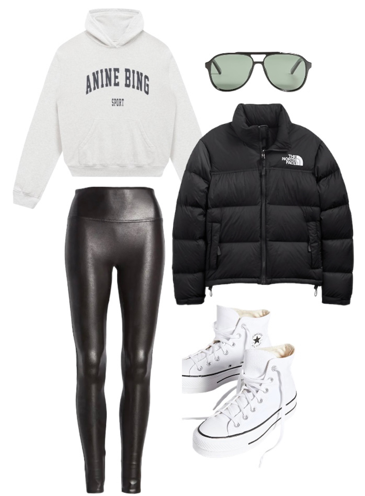 outfit idea 🖤


cold weather, running errands, WFH, OOTD, anine bing sweatshirt, faux leather leggings, sneakers, white sneakers, high tops, puffer jackets, styled look, holiday look, gifts for her 

#LTKU #LTKHoliday #LTKstyletip