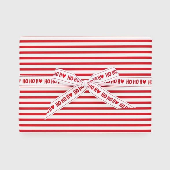 Red with White Stripe Gift Wrap, Single Roll - Sugar Paper™ | Target