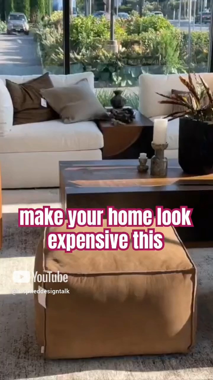 Luxury home ideas to make your home look expensive from Arhaus. This modular sectional sofa has a creative layout that feels expensive with the open back sections  

#LTKStyleTip #LTKVideo #LTKHome