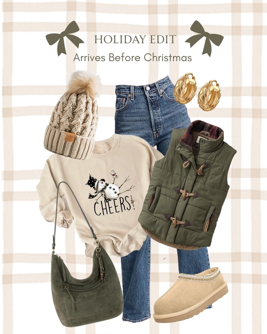 Holiday Edit! So cute and fun if you’re looking for a casual outfit during the holidays. 

Arrives before Christmas! 🎄 

#LTKTravel #LTKHoliday #LTKFindsUnder50