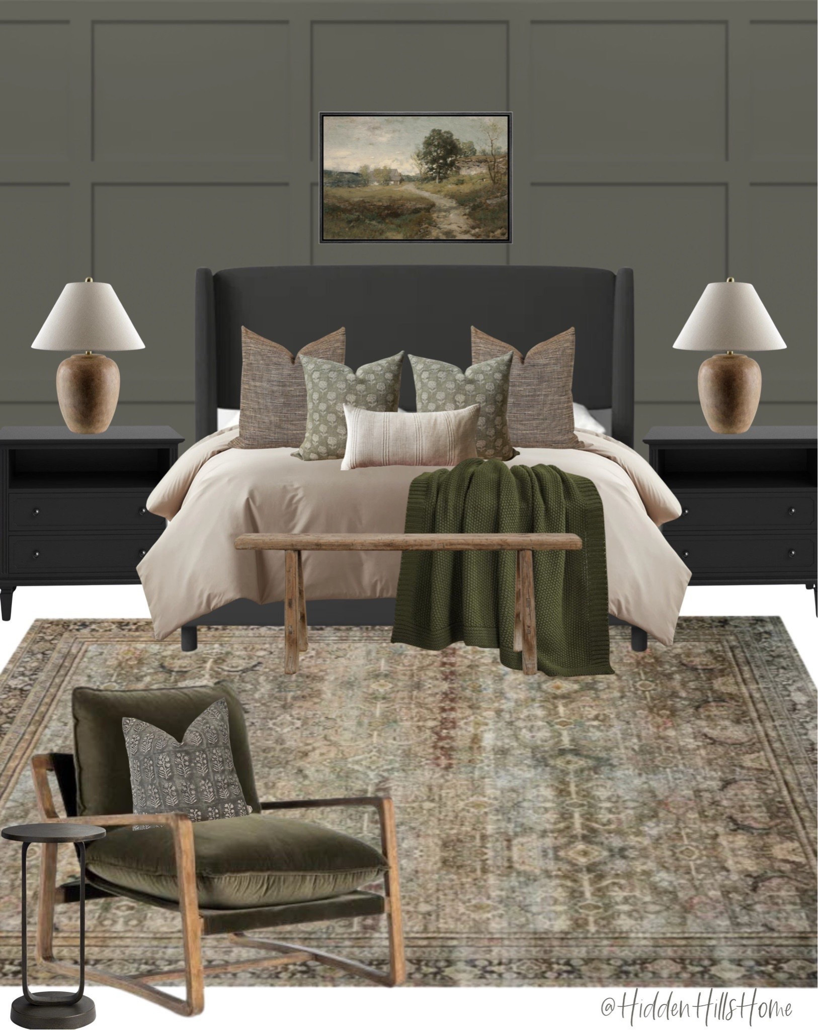 Bedroom decor mood board, master bedroom design, bedroom inspiration, home decor ideas #bedroom
Wall color is SW Thunderous


#LTKHome #LTKCyberWeek #LTKStyleTip