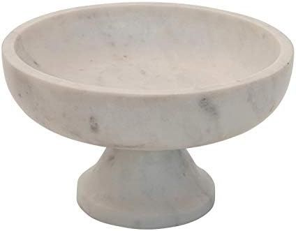 Bloomingville Marble Footed, White Bowl | Amazon (US)