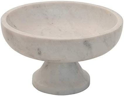 Bloomingville Marble Footed, White Bowl | Amazon (CA)