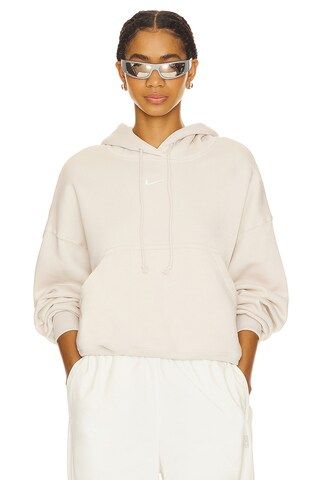 Nike Pheonix Fleece Oversized Pullover Hoodie in Orewood Brown & Sail from Revolve.com | Revolve Clothing (Global)