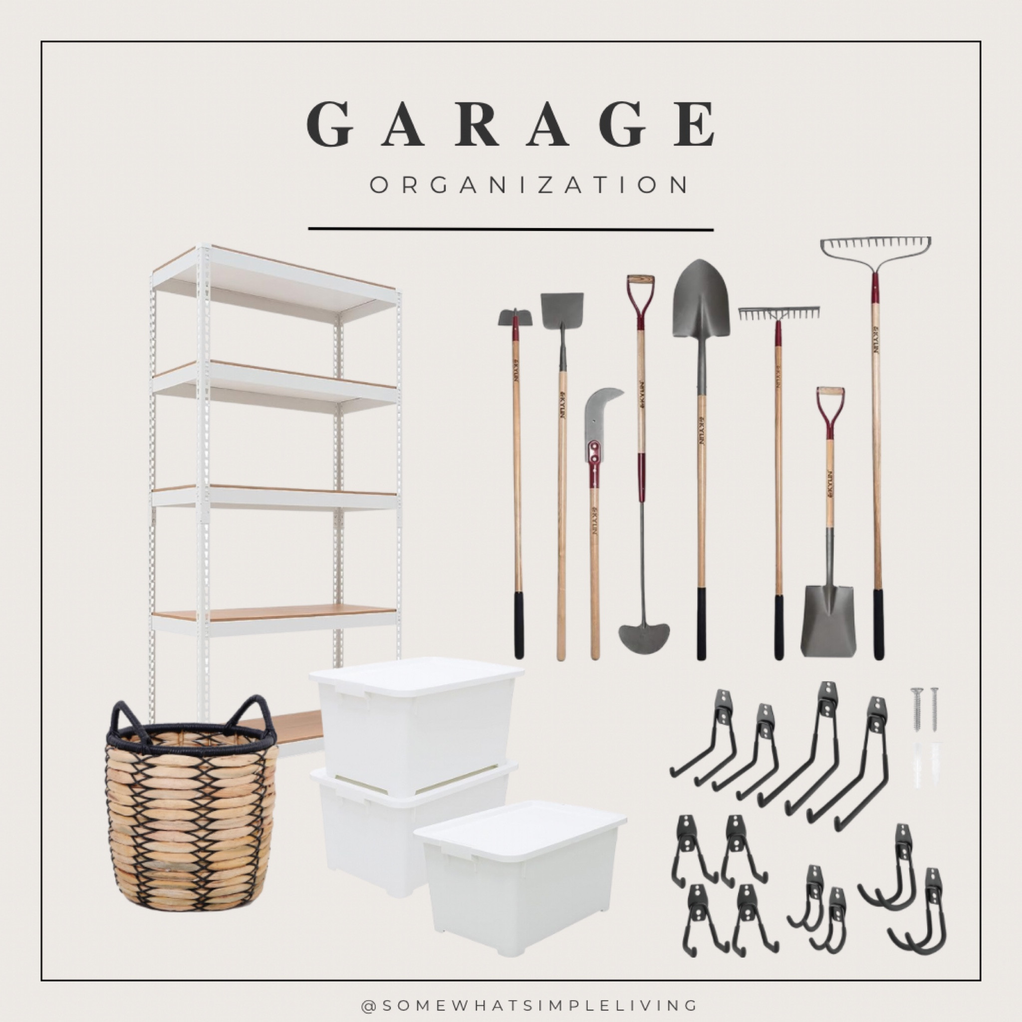 Most of the items I used in my garage are from IKEA, but here are some very similar items if you’d like the same look! 

#LTKhome