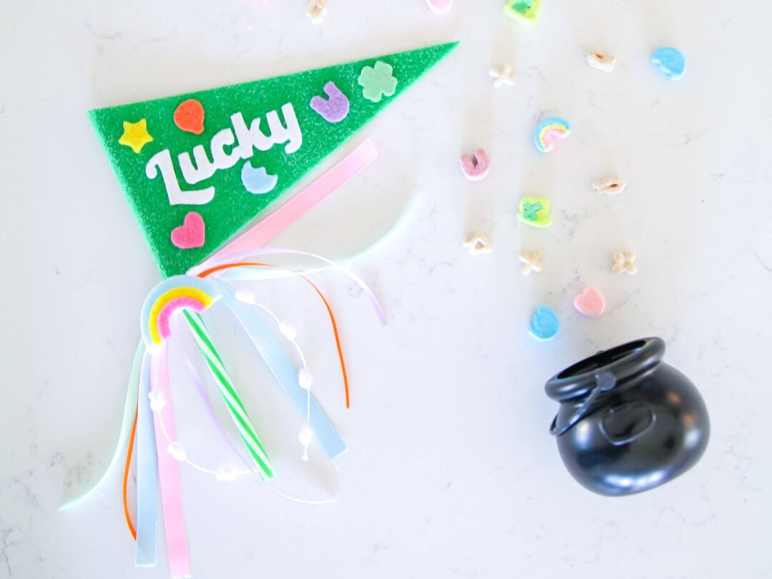 St. Patrick's Day Pennant, Lucky Charm Pennant, St. Patrick's Day Flag, Occasion Bin Flag, Occasi... | Etsy (US)