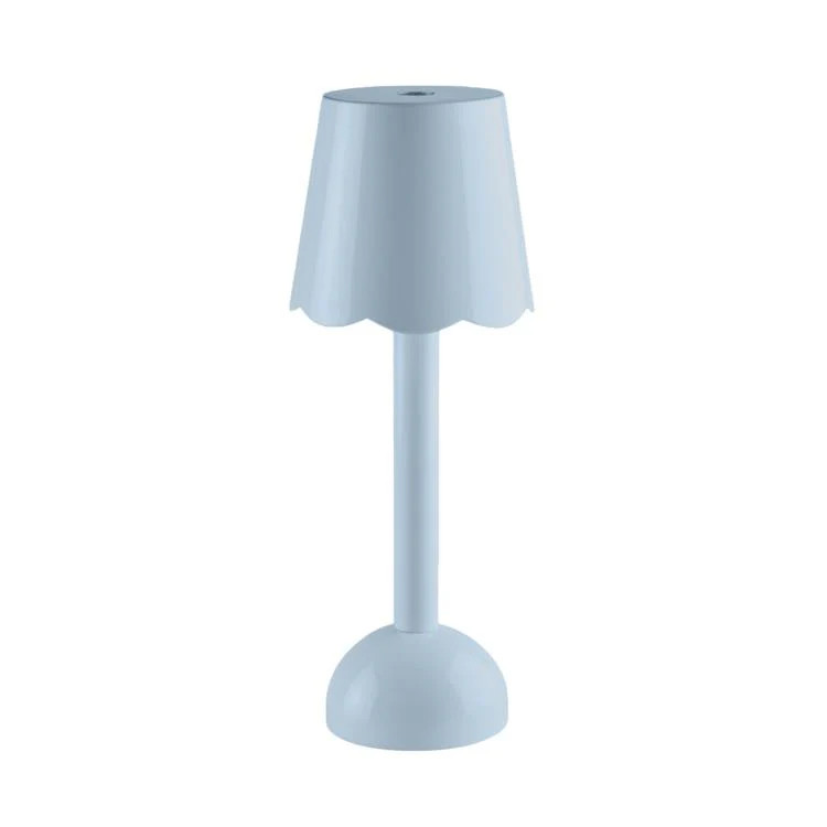 Pale Denim Blue Scallop Lamp - Cordless LED Lamp | Addison Ross US
