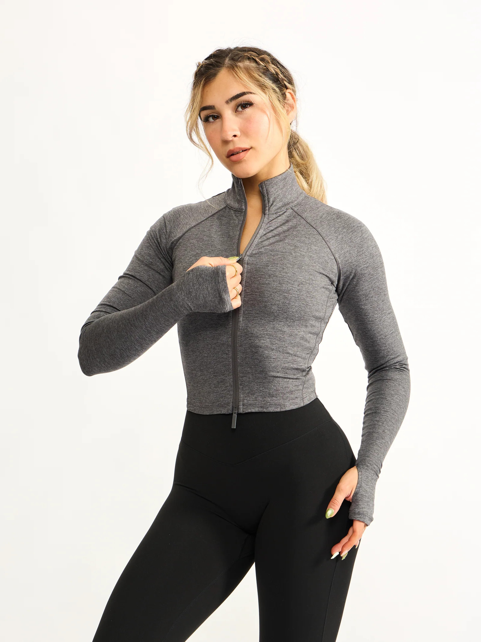 Dream Heather Zip Jacket - Heather Sunbeam | Buffbunny